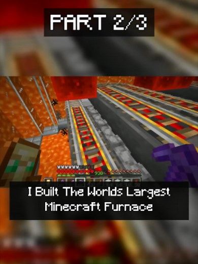 I Built The World's Largest Minecraft Furnace Unlimited Fuel Farms