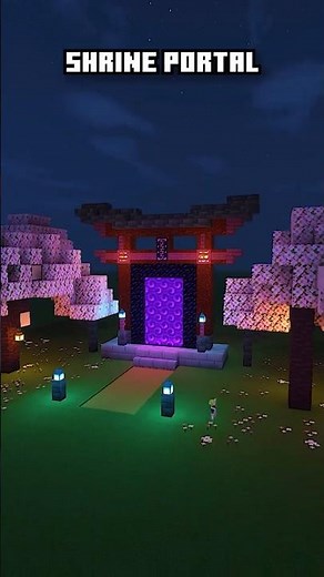 Shrine Portal Design 🔥🌸✨ #minecraft #minecraftshorts