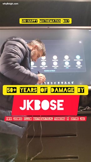 Younus Beigh | Trainings+Workshops+Mentorship on Instagram: "In your opinion, who is responsible for killing math creativity in J&K> JKBOSE, schools, teachers, parents, or policymakers and how can it be fixed❓"