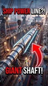 How Giant Ship Shafts Are Installed?! 😱 #shorts #ocean