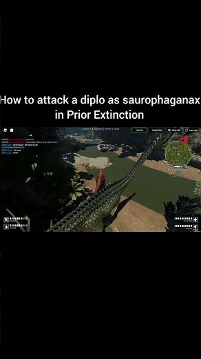 How to attack a diplodocus as a saurophaganax in Prior Extinction TUTORIAL