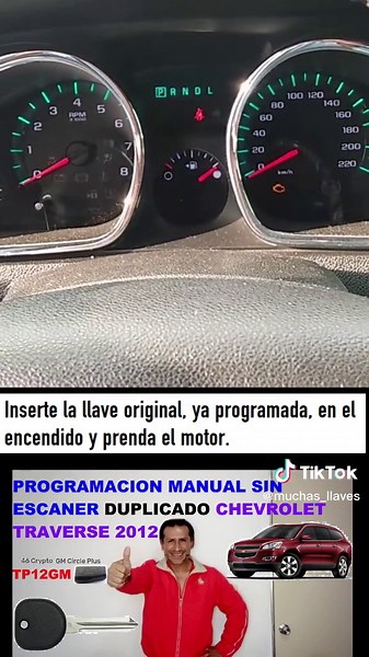 CHEVROLET TRAVERSE 2012 DUPLICADO DE LLAVE CON CHIP TP12GM PROGRAMACION MANUAL SIN ESCANER #muchasllaves #programacionsinescaner #programacionllaves #llaveauto #llaveconchip Link al video extendido https://youtu.be/Bgg4mmP5DyY