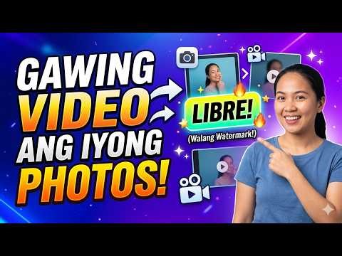 Paano Gawing Video ang Photo o Pictures | Free Photo to Video Editor Tutorial (Tagalog)