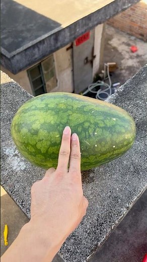 Experiment: Will bananas and watermelons explode when they roll down a tall building? 🍉🍌#bananas