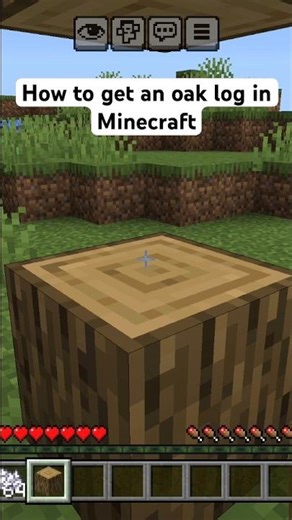 How to get an oak log in Minecraft