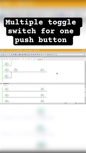 Industrial Automation Project | Siemens PLC Multiple Toggle Switch Program,