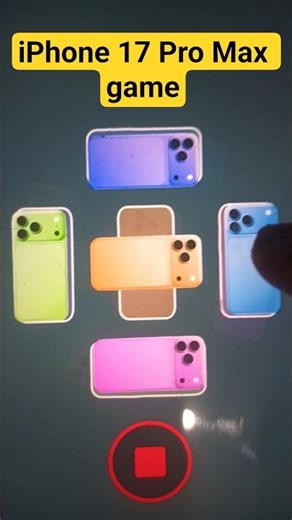 iPhone 17 Pro Max game 🎮 blue 🔵colour green💚 colour pink🩷 colour orange 🧡 colour iPhone #shorts