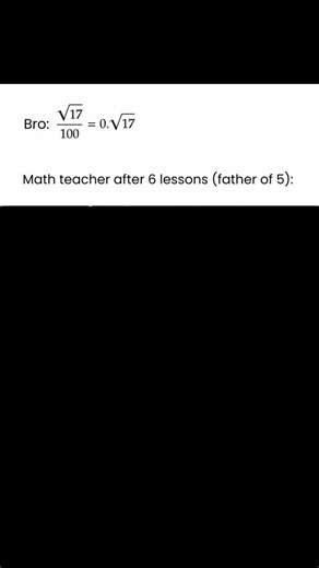 INTEGRA — Online Math School on Instagram: "Math teachers deserve hazard pay 😭📐 And now imagine this… That same math teacher goes home after six full lessons, mentally exhausted, only to face five kids of his own asking for help with homework. No break. No peace. Just more math. If you’ve ever made a mistake like this in algebra or calculus, just know your math teacher didn’t forget it — they carried it home. This is why math teachers age differently. 👉 Share this with someone who always mess