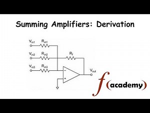 Summing Amplifiers: Derivation in 4 Minutes @functionacademy