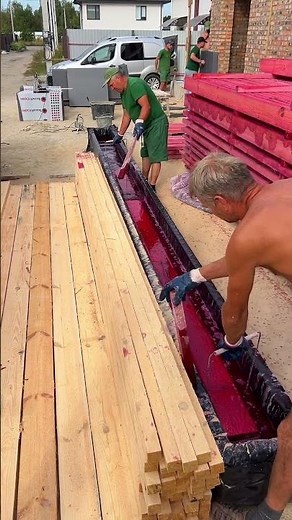 How to Effectively Treat Boards for Pest Infestation 🪲💡 #construction #constructionchannel #workers