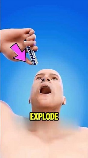What Happens If You Swallow Mentos After Drinking Coke? 😱 #CokeAndMentos #ScienceFacts #MythBusted