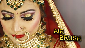 15K views · 656 reactions | bridal airbrush makeup #prabhamakeover https://www.youtube.com/channel/UCSPSAVqVUBaD8WL8g2k_j5w | Prabha Makeover | Facebook