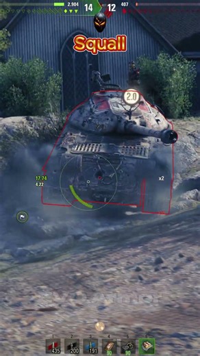 Squall 2 Kills WOT #shorts