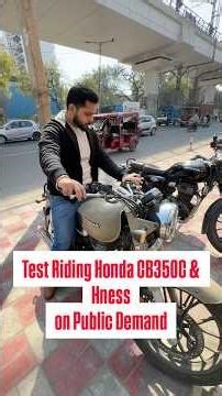 Test Ride Honda CB350C & CB350 Hness & Cb350RS #hondacb350 #royalenfield #bikelover #trendingshorts