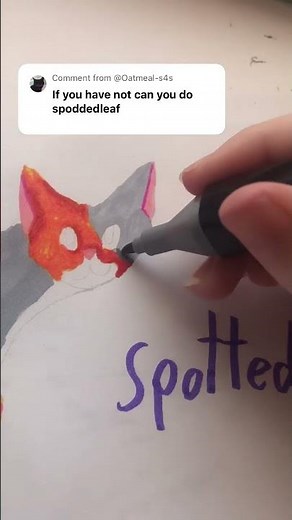 Drawing Spottedleaf from Warriors #spottedleaf #warriors #warriorcats #artwork #art #music