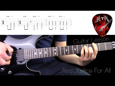 ...And Justice For All Guitar Lesson - Metallica (with tabs)
