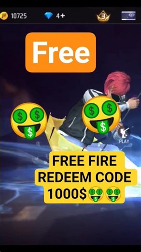FREE FIRE👀NEW REDEEM CODE 1000$🤑KA SUBSCRIBE👍 ME👍 #shortclip#gaming#