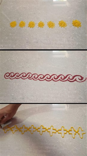 Yellow & Red Border Rangoli Designs ✨ #shorts #viral #trending #borderrangoli