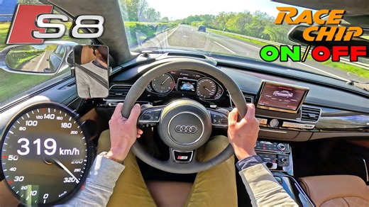 Audi S8 Plus 605HP Stock vs RaceChip