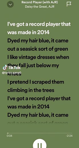 Record player- Daisy the great, AJR | Record Player