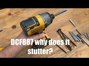 Dewalt DCF887 vs DCF870 quiet hydraulic impact stutter factor