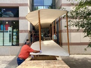 1903 Wright Flyer replica leaves Raleigh history museum, 1902 Wright Glider to replace it