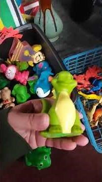 The Windows XP Frog (unknown company) and Dink the Little Dinosaur Happy Meal Toy