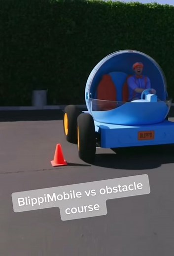Blippi Takes on the Ultimate Obstacle Course in the BlippiMobile