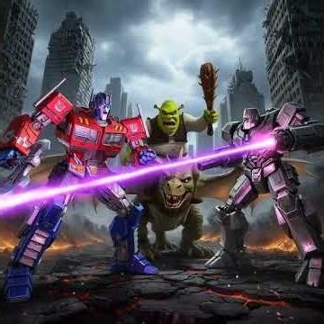 transformers x Shrek scene battle