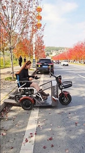 The ultimate mobility scooter cart for disabled people #scootercar #foldingscooter #wheelchair