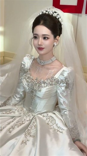 chinese muslim bride#wedding #weddingdress #china
