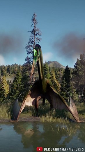 GREEN QUETZALCOATLUS LANDING AND DRINKING A BIT! #jurassicworldevolution2 #jurassicworldevolution #dino #dinos #dinosaur #dinosaurs #jwe #videogames