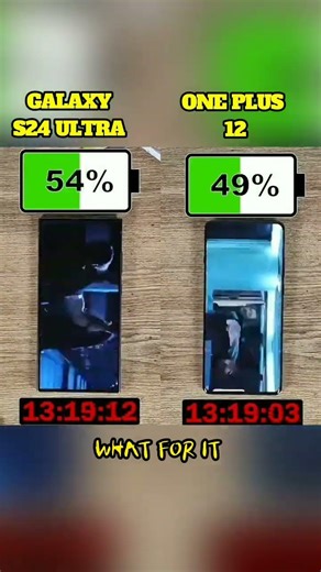 🥵🔋GALAXY S24 ULTRA VS ONE PLUS 12 REAL BATTERY TEST!!