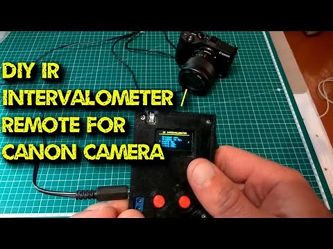DIY IR intervalometer / remote for Canon cameras. Arduino menu tutorial.