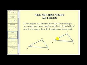 Introduction to Congruent Triangles