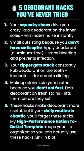 🧴 5 Deodorant Hacks You’ve Never Tried #ad (Verify Info)