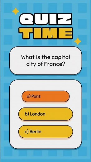 🌍 World Capitals Quiz | Test Your Geography Knowledge! 🏆 Capitals of the World (Multiple Choice Quiz