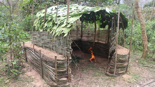 Primitive technology: Earth wall hut
