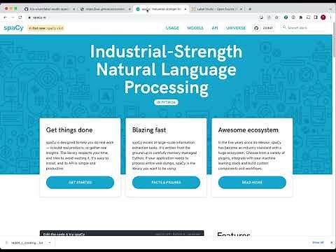 Using spaCy as a ML backend for Label Studio