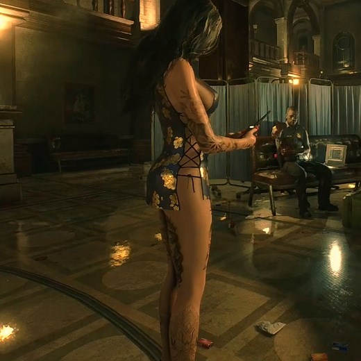 Claire Dragon Dress 😹🙀❤ Resident Evil 2 Remake #residentevil2remake #gamingcommunity #games #gaming #fblifestyle | Miscli