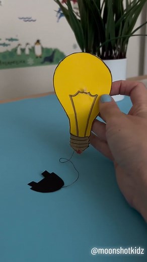 DIY light-up electric lightbulb lantern. Easy paper electric circuit project for kids and parents. All you need is: - LED diode - Conductive copper tape - Coin cell battery - Conductive thread - Construction paper - Markers #diylantern #learnwithtiktok #engineeringforkids #stemteacher #activitiesforkids #lantern