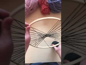 Circle Weaving: How to Warp Embroidery Hoop
