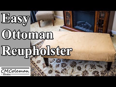 How to recover / reupholster an ottoman
