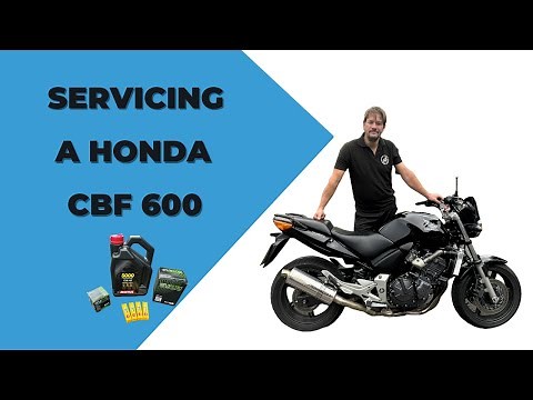 Servicing a Honda CBF 600 Motorbike