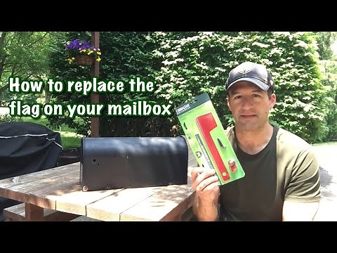 Dad Replaces Mailbox Flag