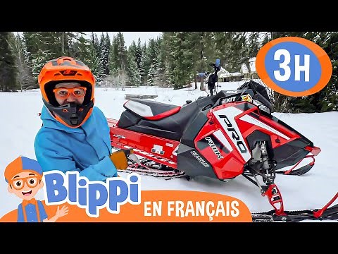 Blippi découvre la motoneige | | Blippi en français | Vidéos éducatives pour enfants