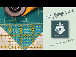 Trim Flying Geese WITHOUT Special Rulers
