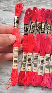 8x Red DMC Flosses, Dmc Threads, DMC Set of Red Colors, Dmc Cotton Floss, Dmc Embroidery Floss, Red Threads, Cross Stitch Floss - Etsy
