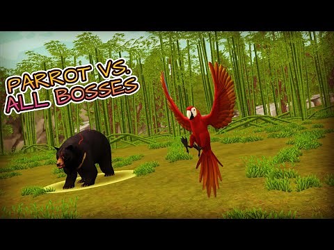 Parrot vs. all bosses! | Wildcraft Transformation