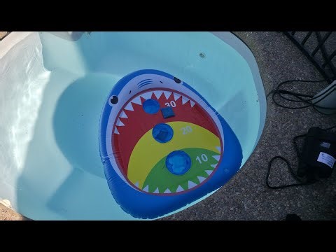 Fun inflatable pool game